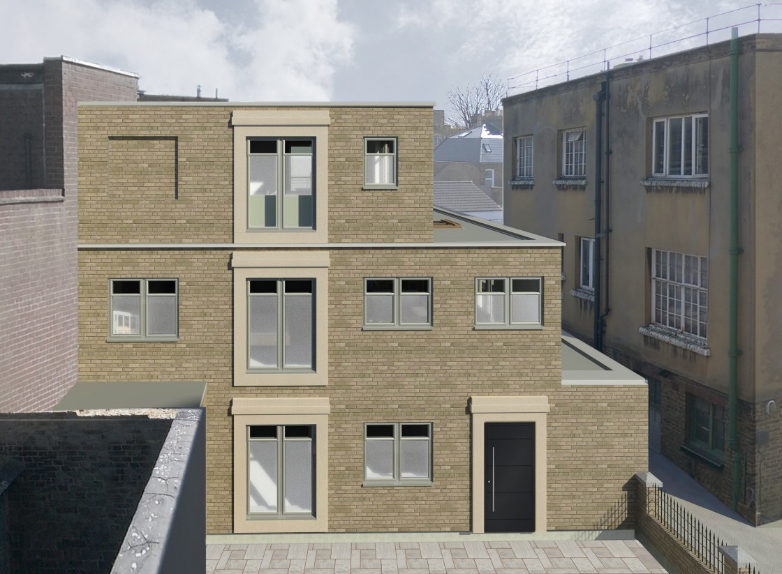 11 Court Yard, Eltham, London, SE95QE (Greenwich Council) (planning permission & building control) architect, ARB / RIBA